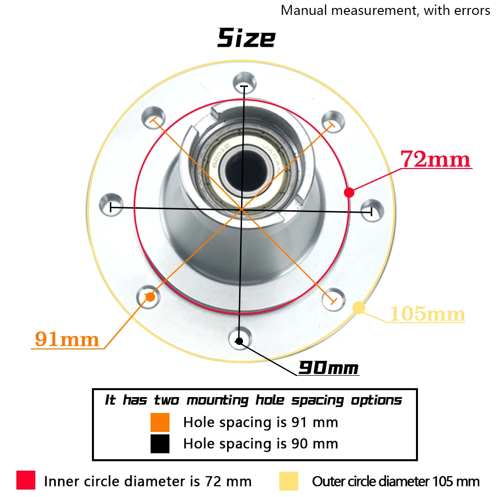 12×3J Front Rim Wheel 70MM Disc Brake Hub For Honda Ruckus Zoomer Af58 GY6 Maddog Taotao Scooter Modified Parts Accessorie