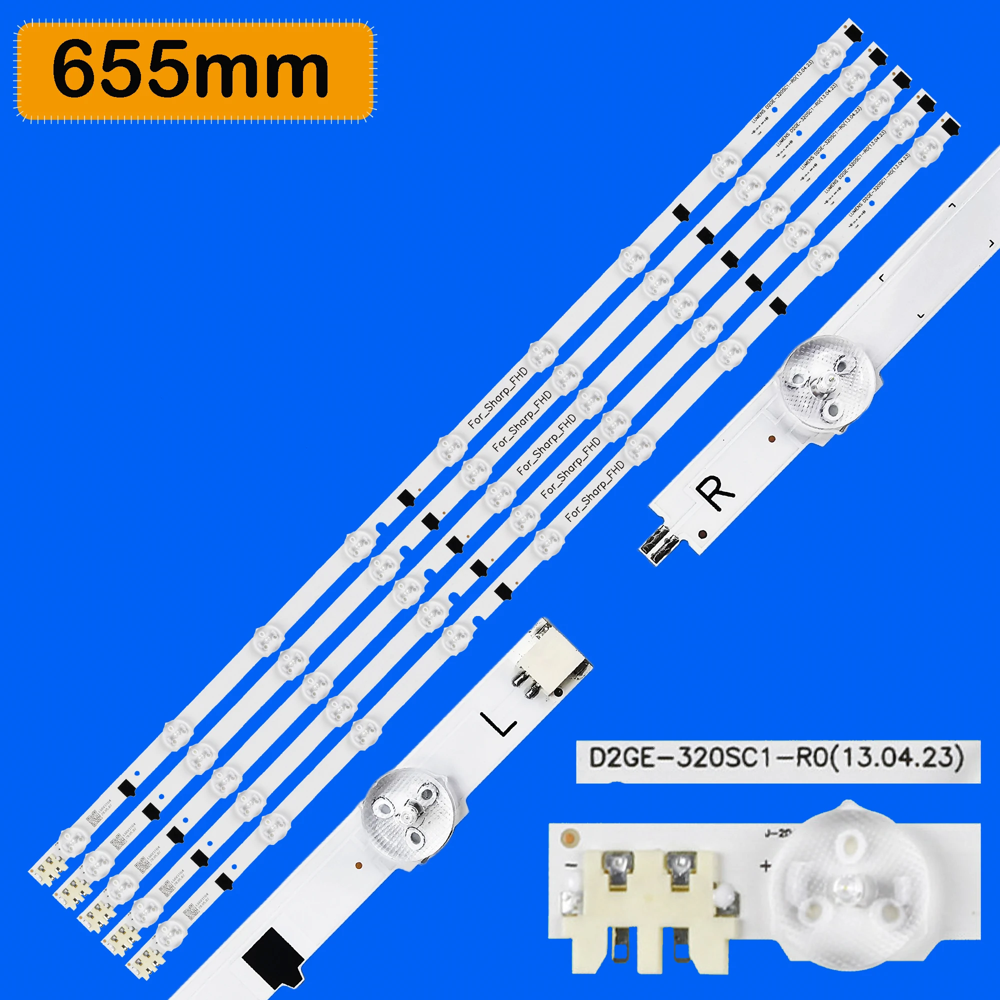 LED-Hintergrundbeleuchtungsstreifen für UE32F4000AW UE32F4020AW UE32F5000AK UE32F5500AW UE32F5300AK 2013SVS32F UE32F6410AW