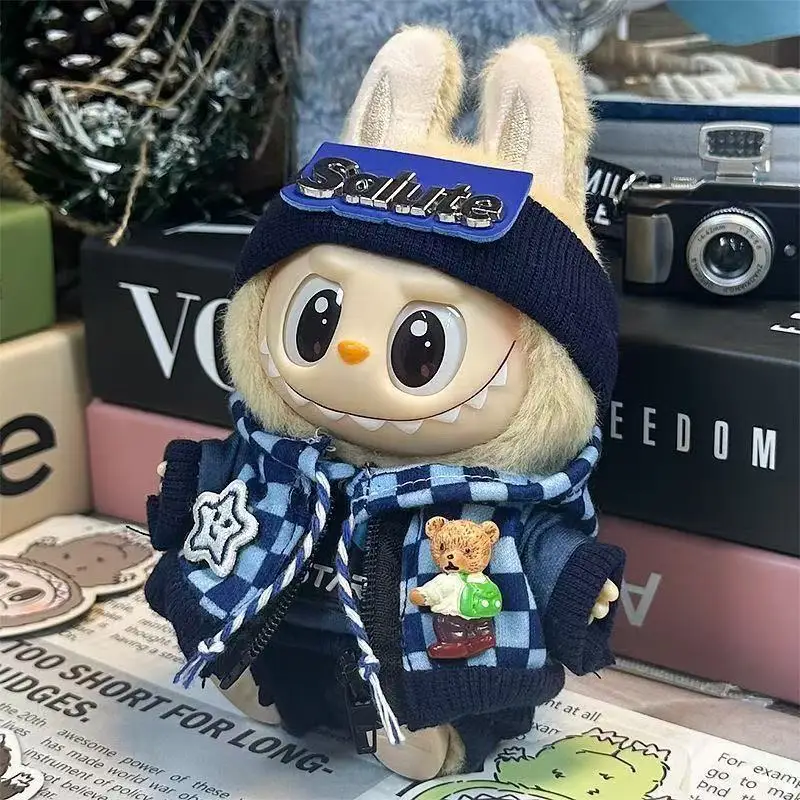 Mini vestiti per bambole di peluche Accessori per la Corea Kpop Exo Labubu V1 V2 Idol Dolls Pit strip tuta da arrampicata Abbigliamento regalo