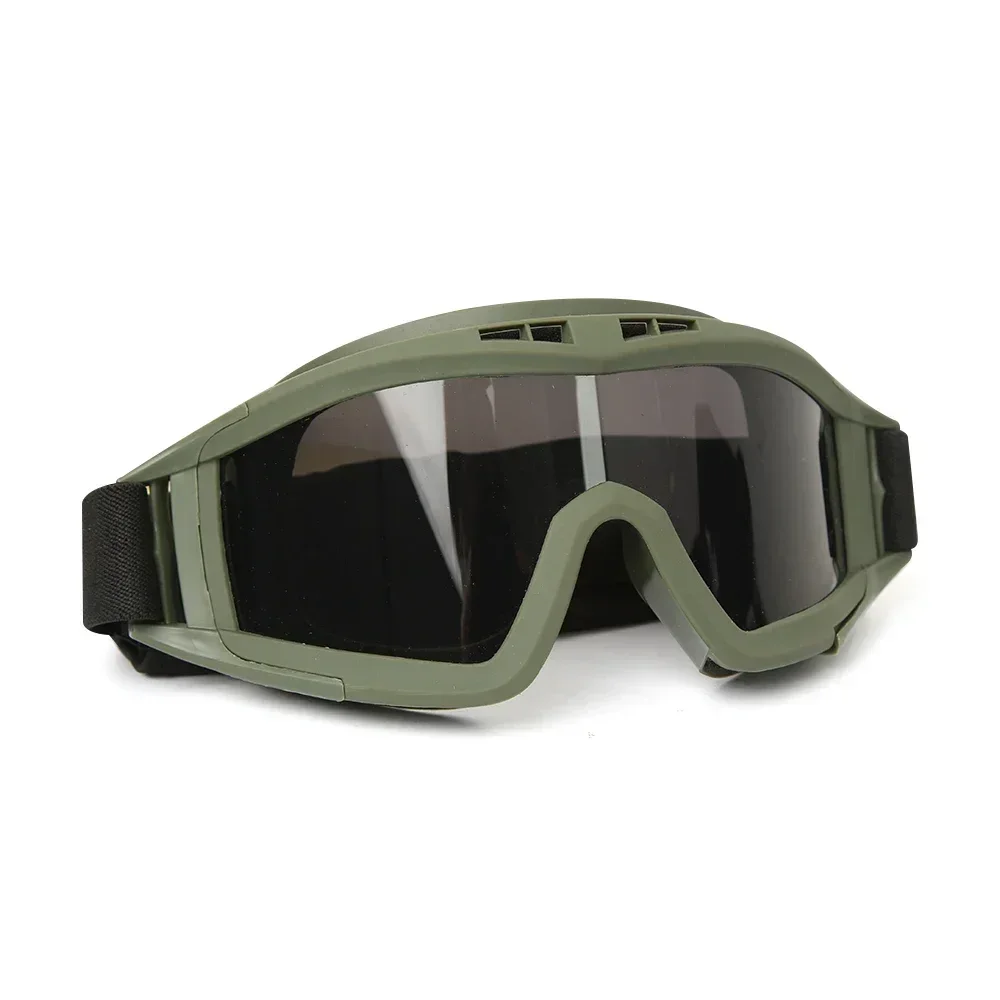 Neue Airsoft Taktische Schutzbrille 3 Objektiv Winddicht Staubdicht Schießen Motocross Motorrad Bergsteigen Gläser CS Sicheren Schutz