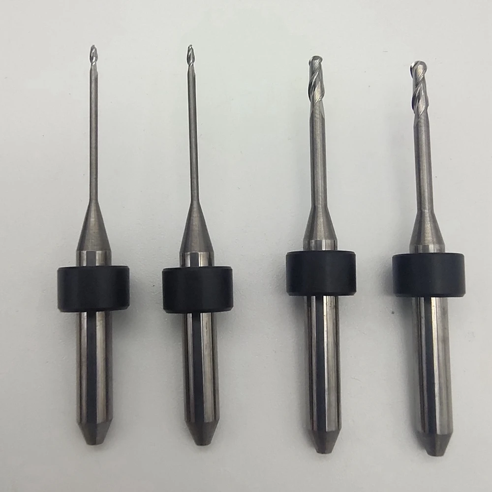 Yenadent 0.3/0.6/1.0/2.0mm Zirconia Milling Cutter CADCAM Diamond Coating Dental Drill Bur For D10/D15/D16/D43/D40