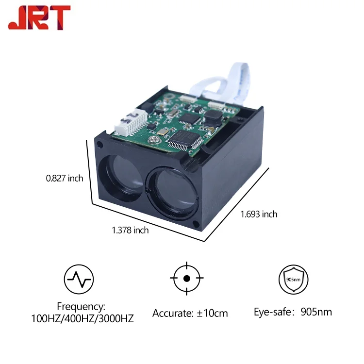High Frequency Laser Distance Module 400hz Connect Tof Laser Range Sensor Laptop 100m Long-Range Lidar Rangefinder Module Sensor