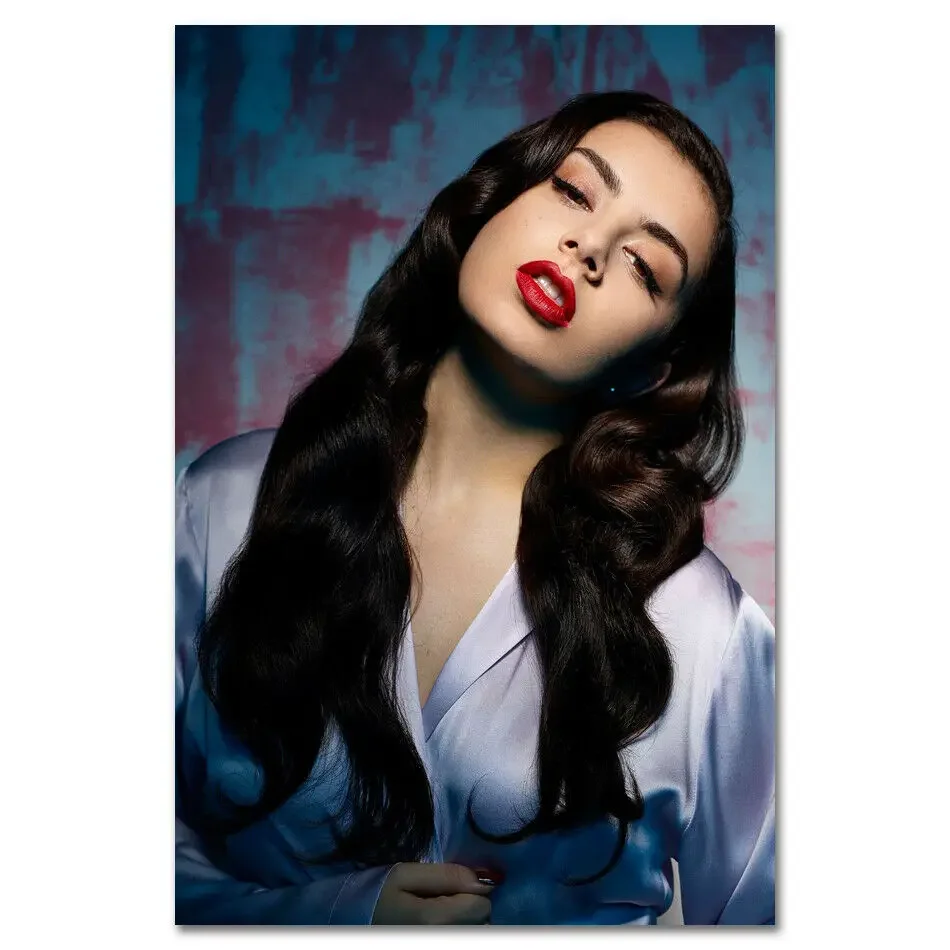 Charli XCX музыкальная певица звезда новая горячая 3, шелковый плакат, настенная наклейка, украшение, подарок