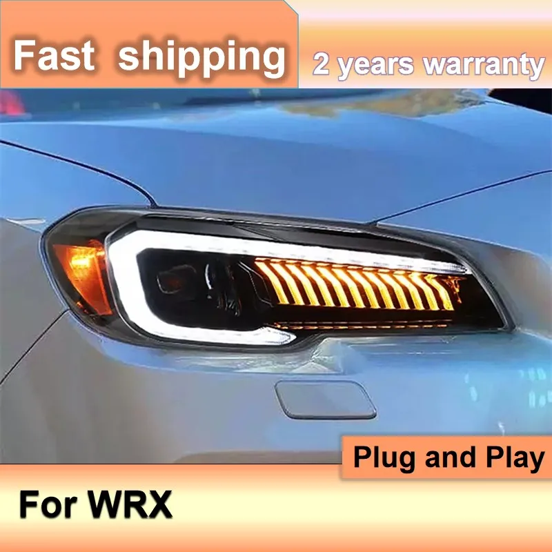

Автомобильные аксессуары для фар Subaru WRX 2015-2021 WRX, фара DRL, указатель поворота, линза проектора дальнего света