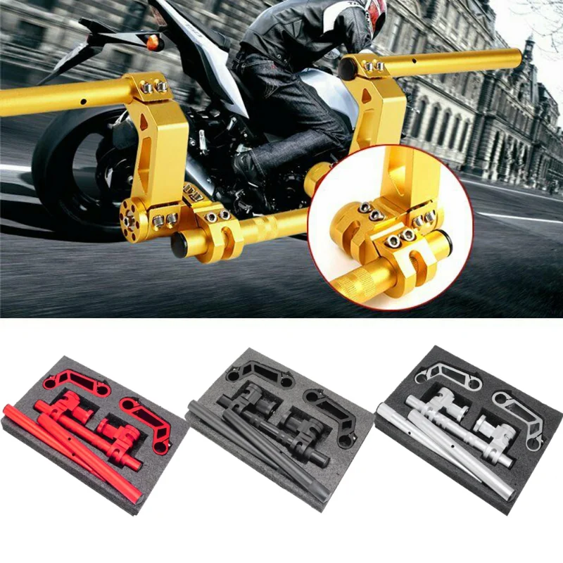 Colorful Handlebar 7/8" 22mm Motorcycle Steering Handlebar System Adjustable Magic Handle Bar for 125cc Pit Bike Dirt Bike