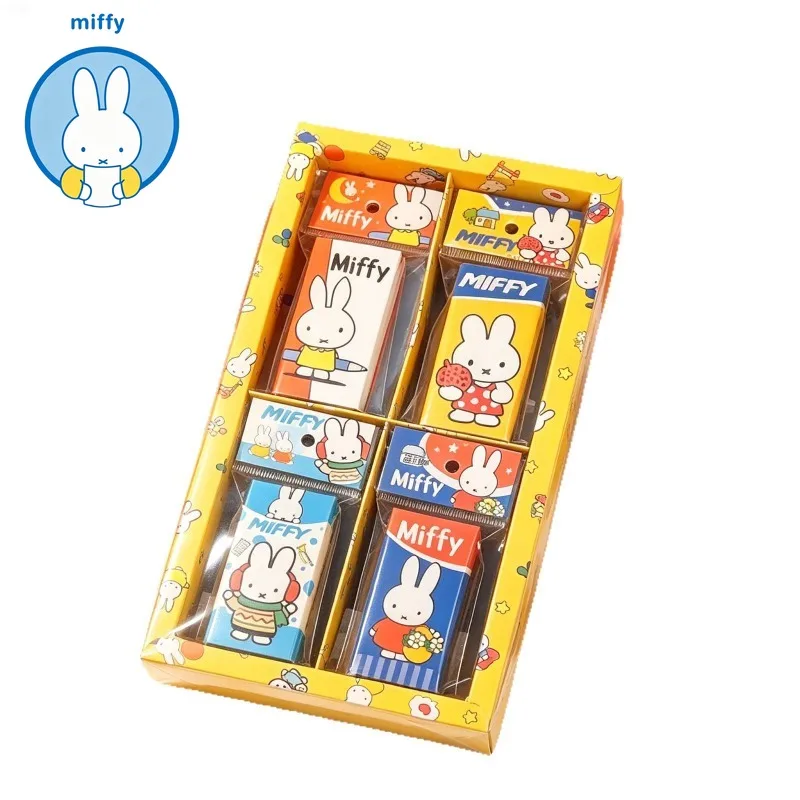Kawaii Miffy Rabbit Girl Card Multi-function Kawaii 6 Fold Hand This Draft Color Pages for Small Note Book Friends Gifts