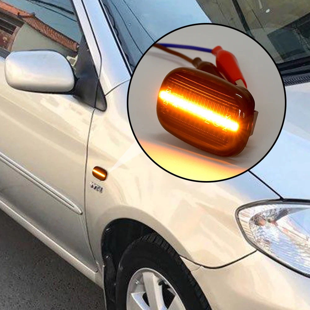 For Lexus GS RX 300 330 350 Toyota Corolla Harrier Yaris Hilux Avensis Probox Fielder LED Dynamic Side Marker Turn Signal Light