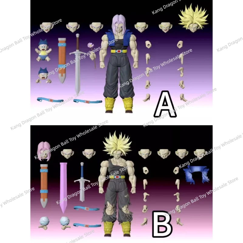 In Voorraad Verzonden Binnen 24 Tonsenarttoys Shf Dragon Ball Z Super Saiyan Ssj Ssj2 Trunks Majin Buu Kid Buutenks Anime Figuur speelgoed