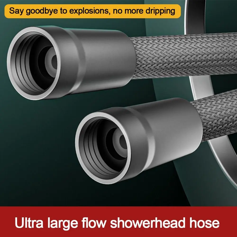 1.5/2 Meter Anti Winding Handheld Shower Hose GI/2 Universal Interface Shower Tube High Pressure Flexible Bath Shower Nylon Pipe