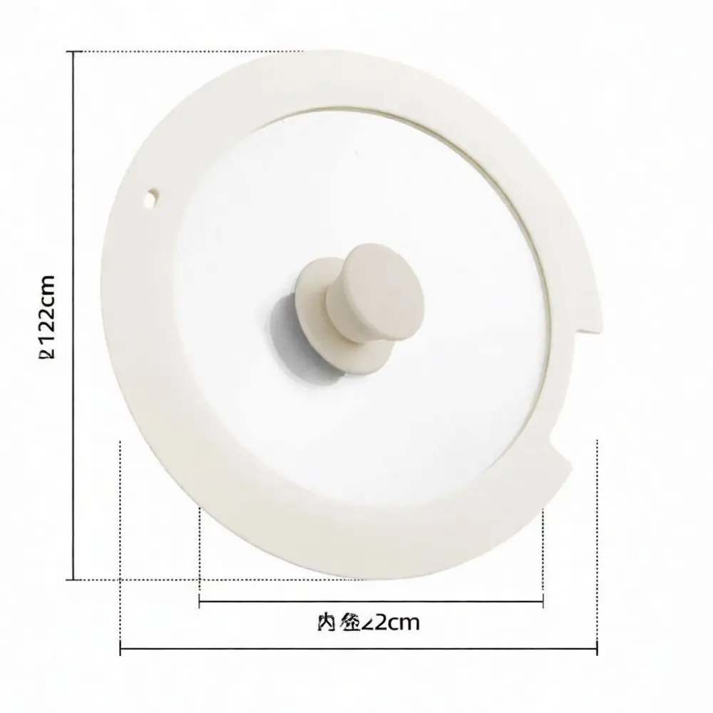 Food Grade Silicone Pot Lid With Tempered Glass Visual Cover Replacement For Kitchen Skillet Saucepan Durable Modern