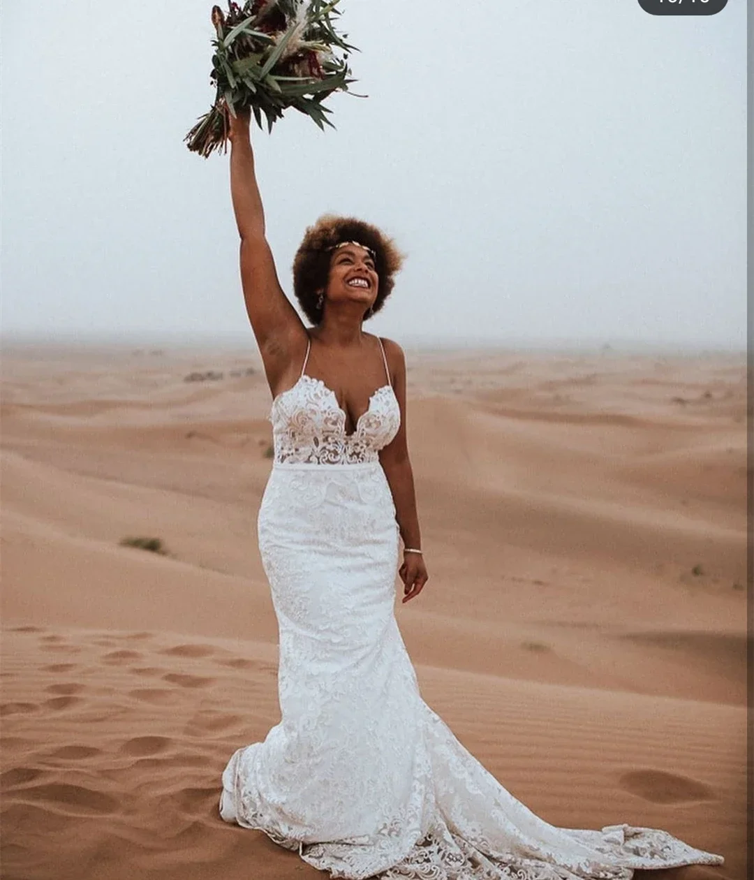 

Customized Sexy Spaghetti Straps Plus Size Wedding Dresses Elegant Sweetheart Lace Applique Sweep Mermaid Bridal Gowns