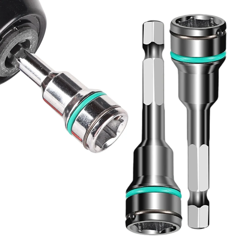 Steel Hex Shank Socket Adapter 1/4 Inch For Electric Drill Ratchet Wrench Nut Driver 8mm 10mm