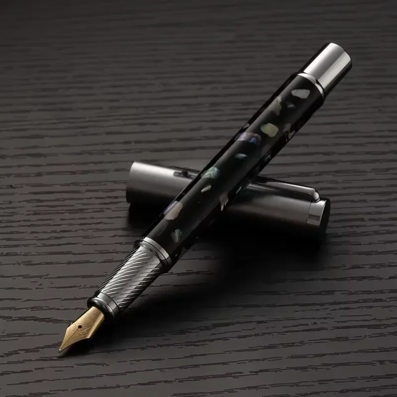 stylo-plume-de-luxe-sculpte-en-nacre-pour-hommes-pointe-ef-f-038-mm-05-mm-stylo-de-calligraphie-pour-etudiants-cadeau-d'affaires-ecriture-haut-de-gamme