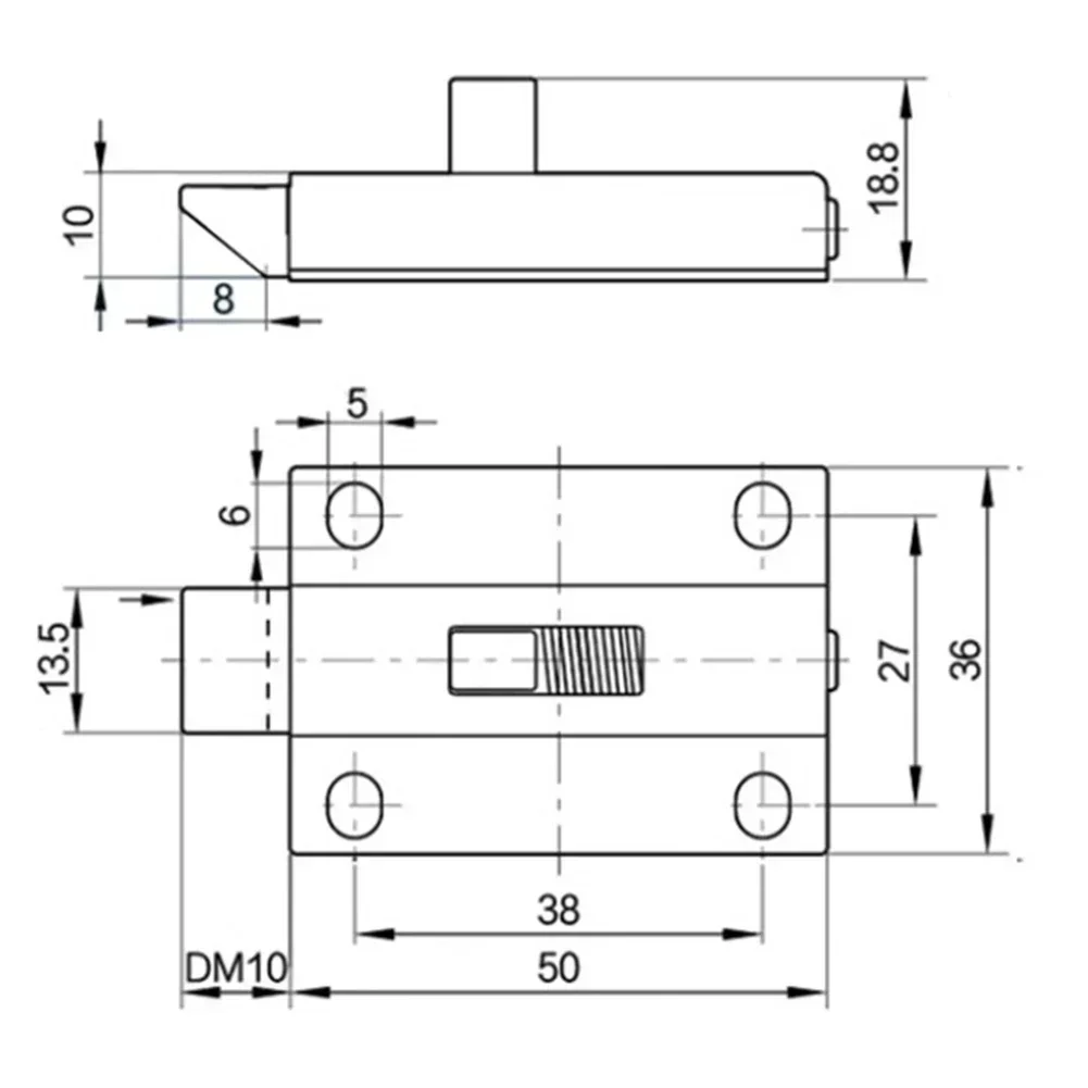Spring Loaded Latches Automatic Spring Latch Long Service Life Stainless Steel Sturdy And Stable Wear-resistant