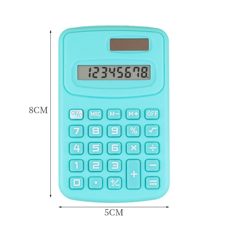 Mini Calculator Children's Portable Calculator Candy Color Design Cute 8 Digits LED Calculatrice Student Calculator