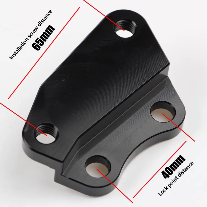 Brembo Style Big Four CNC Radial Adapter - 245mm Brake Upgrade Kit for Yamaha Cygnus 125-150 & LH175 E-Scooter Conversion
