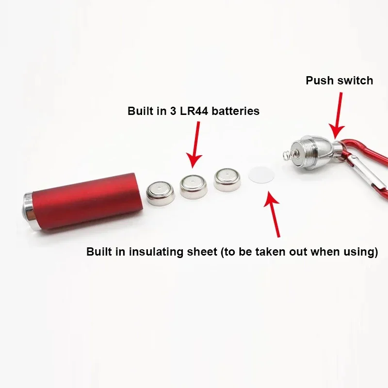 Led Mini Torches Light Portable Flashlight Keychain Torch Lamp Waterproof Light Hiking Camping Flashlights