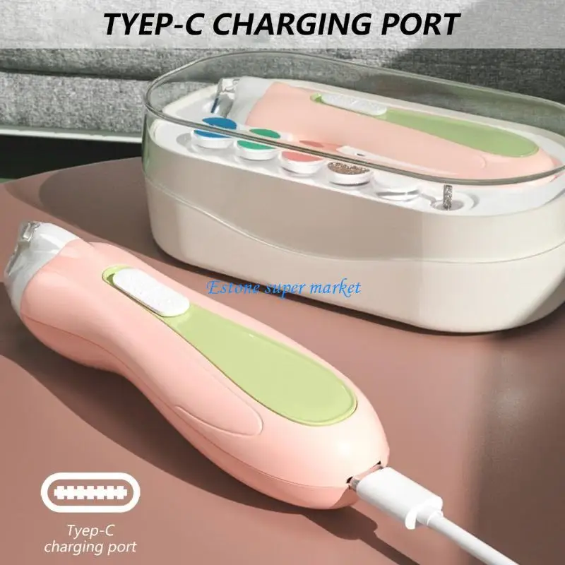 090B Gentle Electric Nails Buffer Comfortable Baby Nails Shaping Device Nails Filer for Baby Excellent for Home & Nursery Use