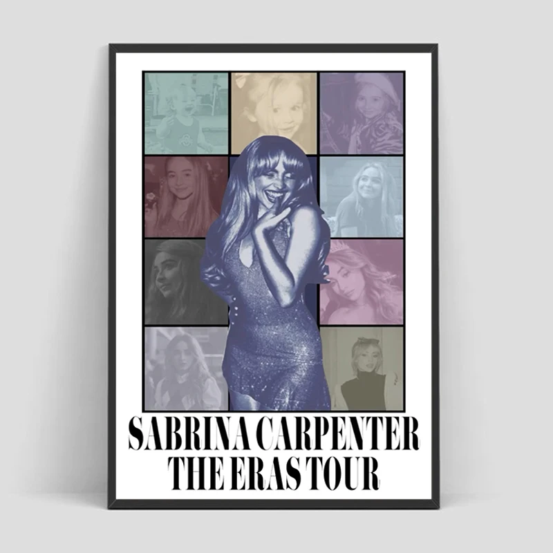 American Singer S-Sabrina C-Carpenter Poster Painting on Canvas Decoration Pictures Room Wall Decororation Print Home Art Decor