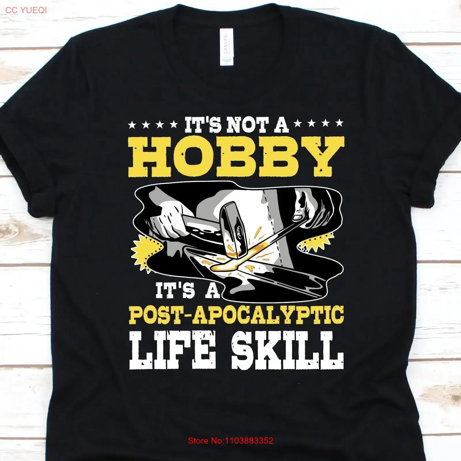 It's Not A Hobby Post-Apokalyptisches T-Shirt, Schmied, Metallschmied, Schmiedewerkzeuge, Metallarbeiten, Schmiededesign, Smith, Vintage, gewaschen