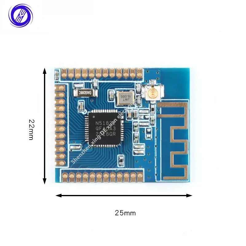 NRF51822 2,4G módulo inalámbrico Wifi de baja potencia SOC transmisión transparente compatible con Bluetooth