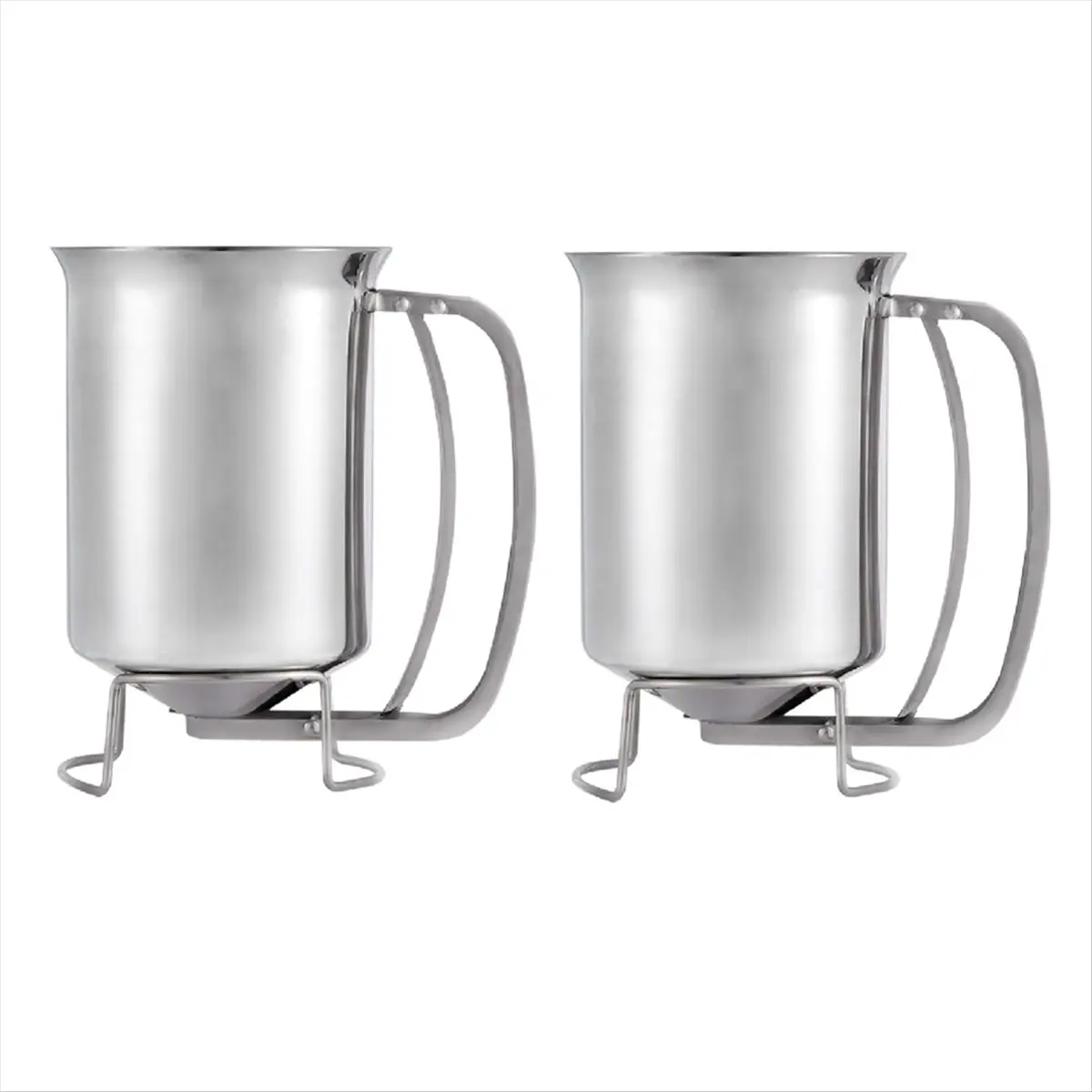 Stainless Steel Pancake Batter Dispenser Great for Baking, Pancakes, Crepes, and Waffles Cake and Pancake Batter Funnel