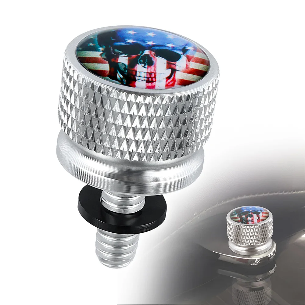 Motorcycle Accessories Rear Fender Seat Bolt Screw American Flag Chrome for Harley Electra Street Glide - view 7