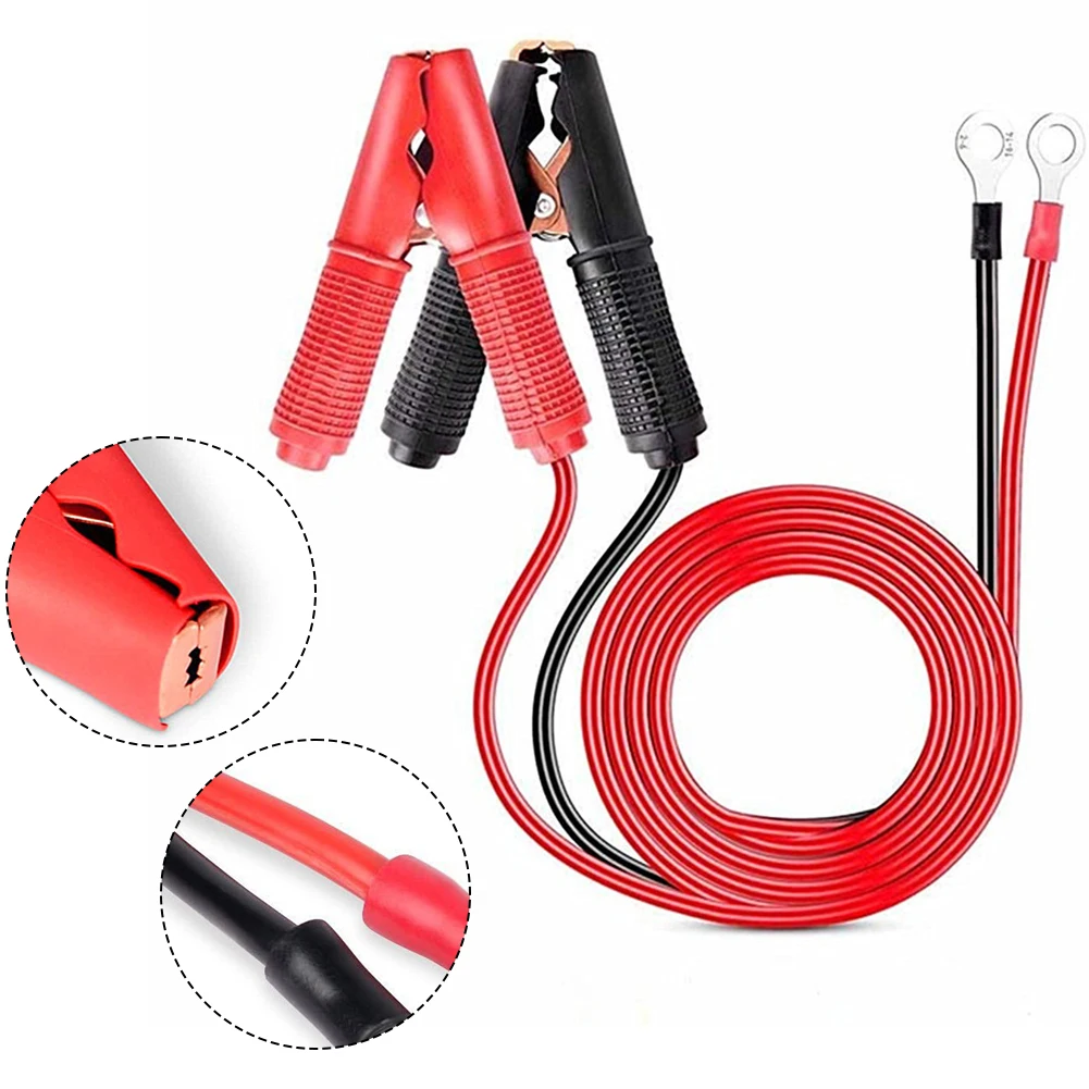 12V 24V Clips Car Battery Charging Jump-Starting Vehicle Copper Wire Easy To Use Powerful Performance Reliable Conductivity