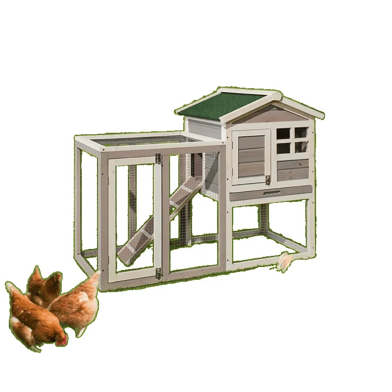 

Modern Breathable Outdoor Wooden Rabbit Hutch Cages Commercial Breeding Rain-proof Self-installation Pet Cage