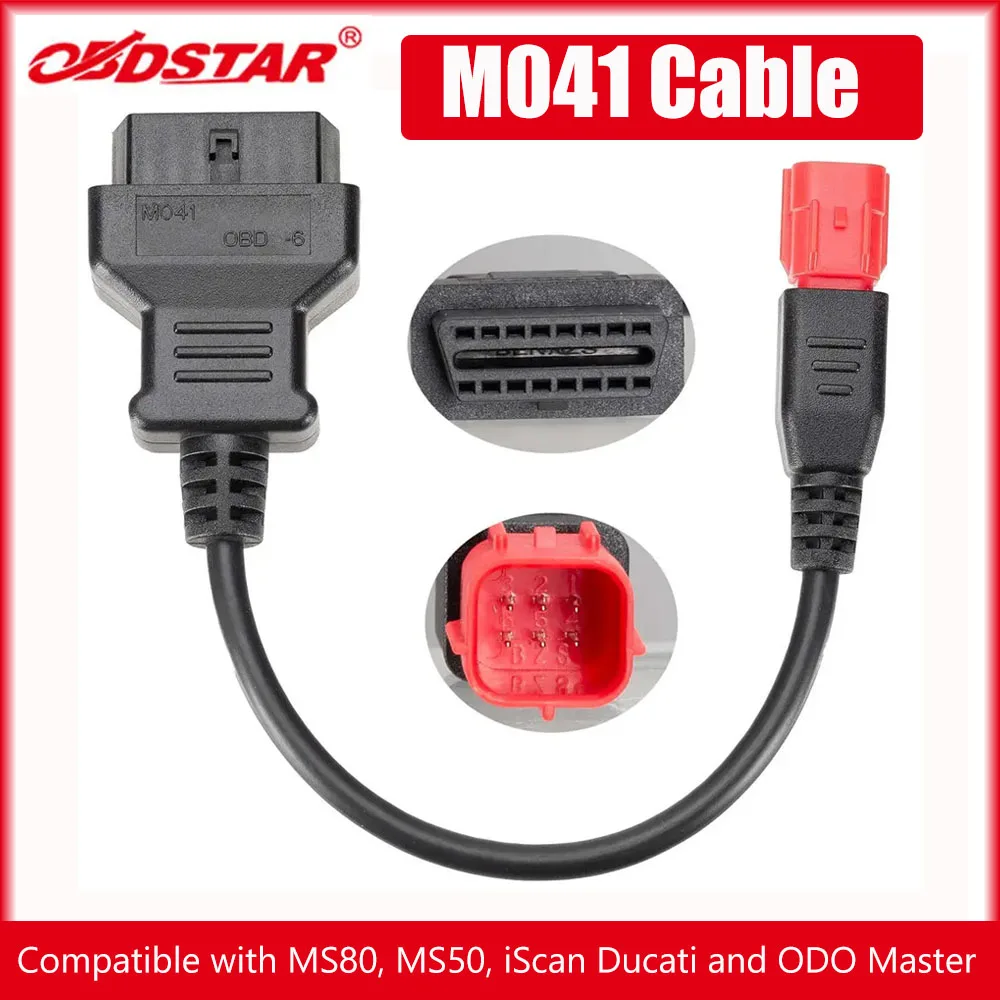 

Кабель OBDSTAR M041 для 2019-Ducati EURO V, функция регулировки кластера мотоцикла, работает с MS80 MS50 iScan DUCATI ODO Master
