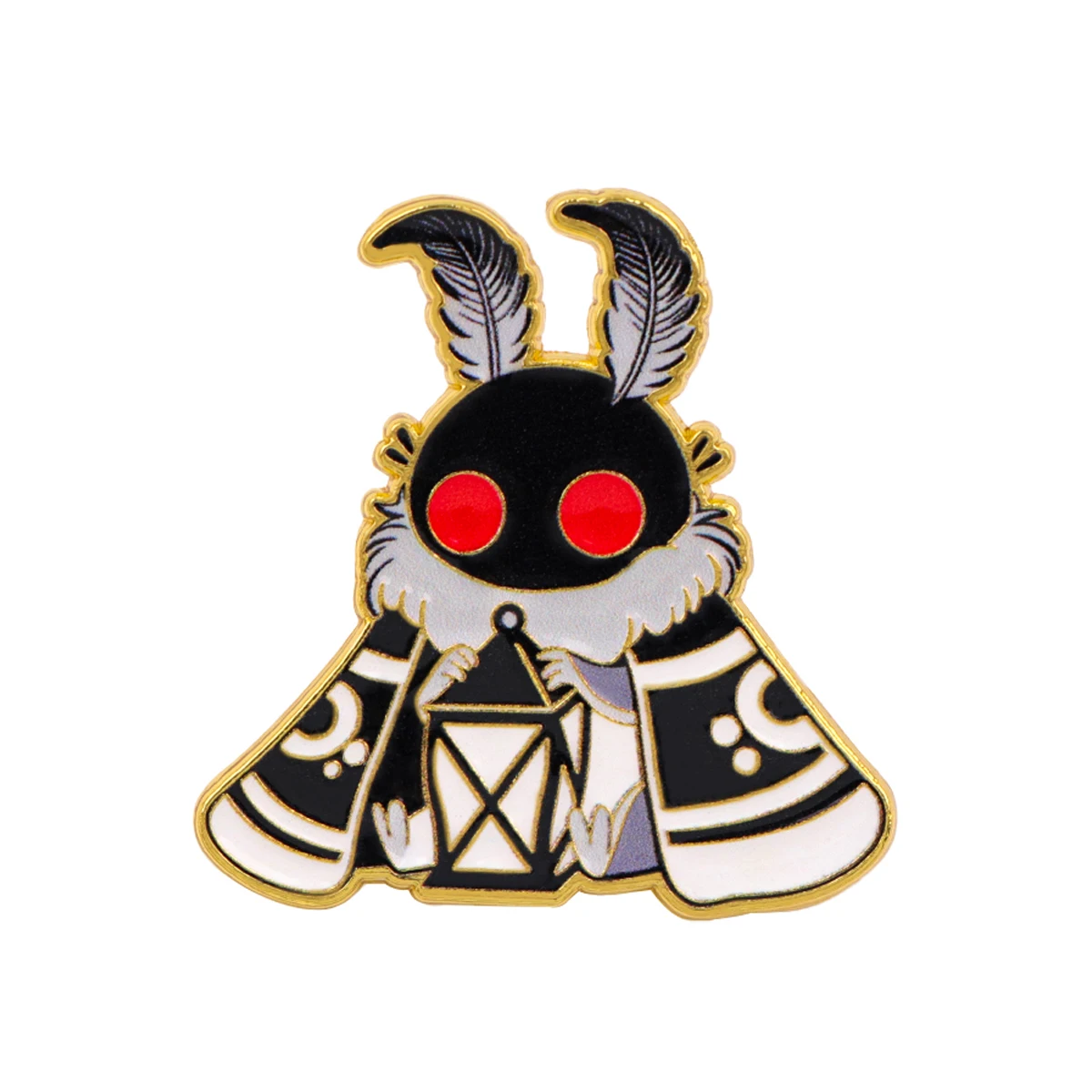 Mothman Emaille-Anstecknadel Gotische Brosche Reversnadel für Taschen Jacken Kleidung Accessoires Punk-Schmuck Halloween-Geschenk – Detail 6