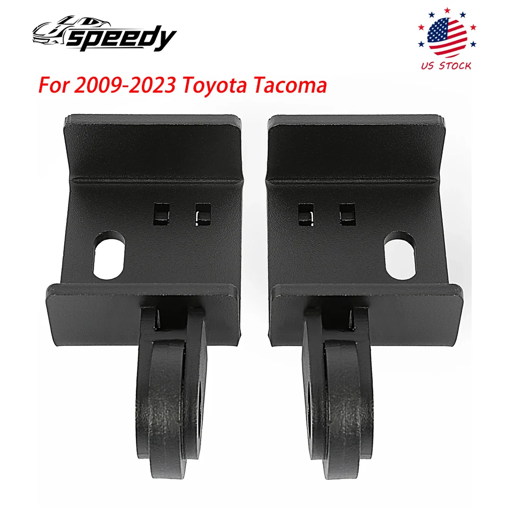 

2pcs Front Demon Tow Hook Mounting Brackets Shackles For 2009-2023 Toyota Tacoma Black GG-0001