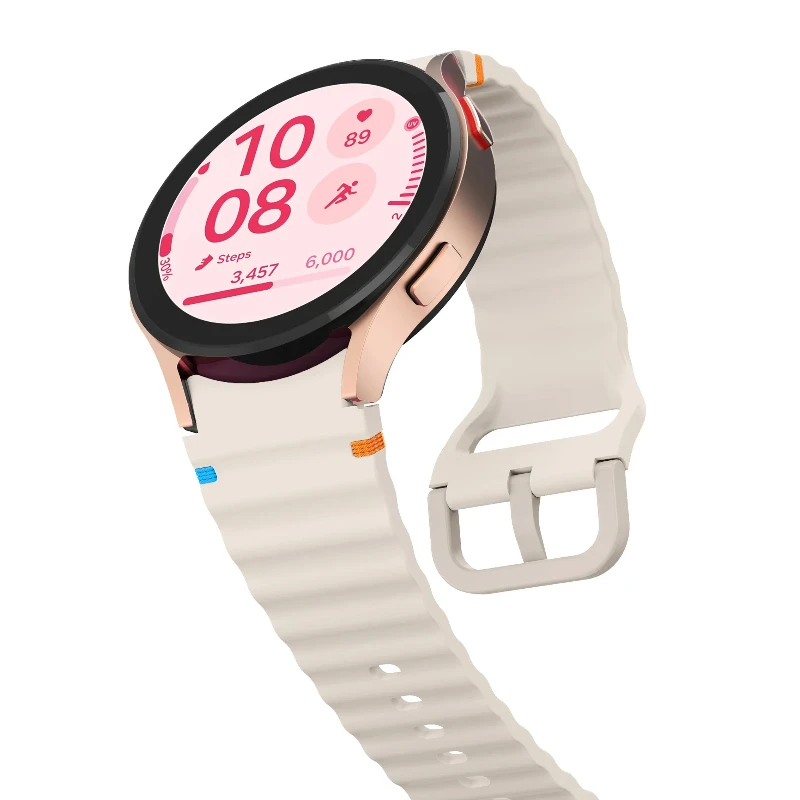 Original 1:1 Armband ohne Lücken für Samsung Galaxy Watch 7/FE/5 pro/6/4 Classic 44 mm 40 mm Silikonarmband Galaxy Watch 7 Armband