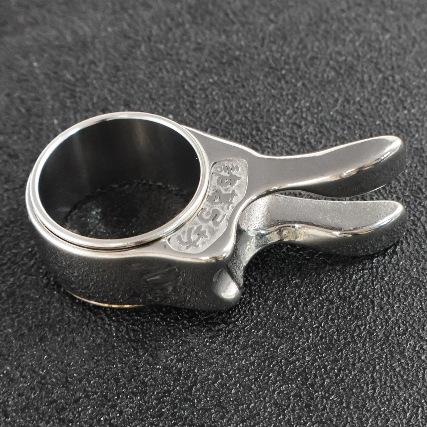 Schleuder-Angeldart-Auslöser, Edelstahl-Schießfingerring, Ring mit Lagerdesign, Schleuderzubehör – Detail 8