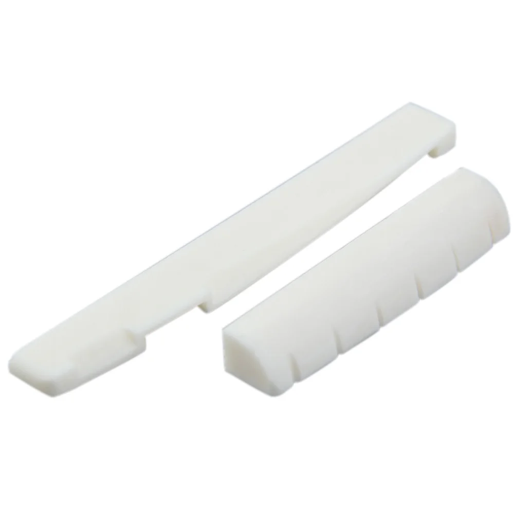 6 String Guitar Bridge Saddle Nut for Acoustic Guitar Buffalo Bone Bridge Folk Guitar Replacement Spare Part Guitar Accessories