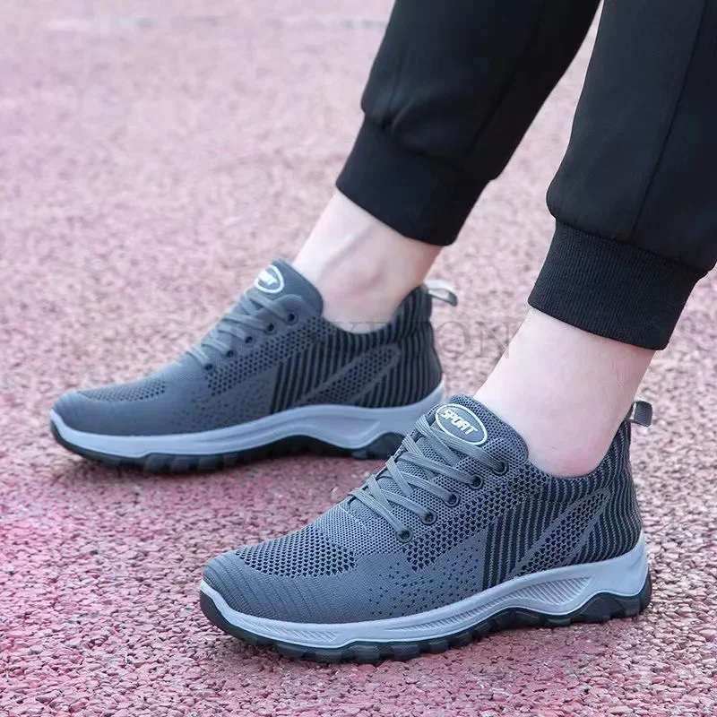 Women Flat Shoes 2024 Summer New Fashion Mesh Breathable Soft Bottom Lace Up Comfortable Outdoor Running Sneakers