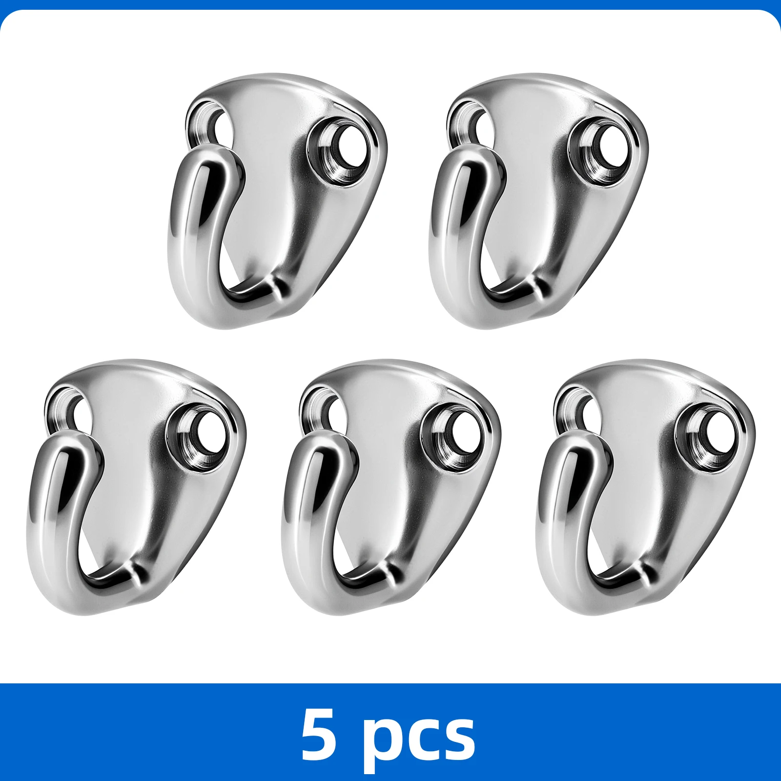 

5X 316 Stainless Steel Mini Boat Ship Fender Hook Coat Marine Sailing Marine Hardware Anti-collision Hook Marine Boat Accessorie