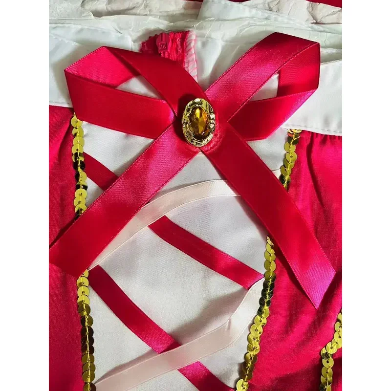 N66 الكبار زي المرأة ديلوكس الوردي النائمة الجمال الأميرة أورورا زي رائع لحفلة الهالوين فستان بتصميم حالم 2W$%