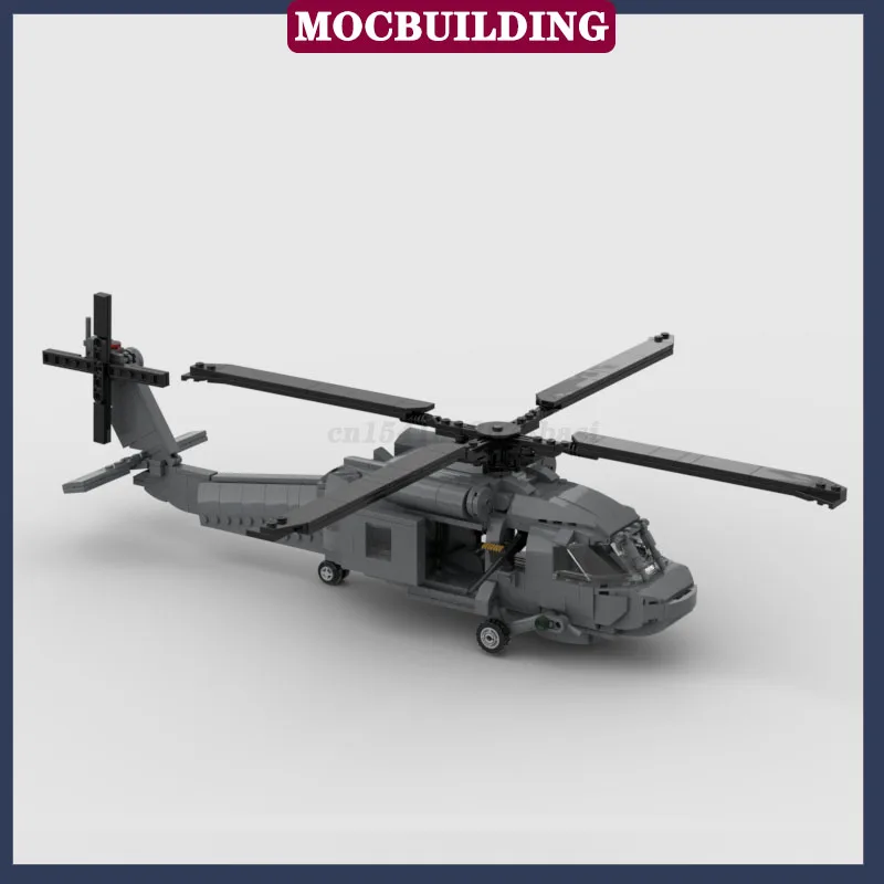 Stadshelikopter Model Bouwsteen MOC Assemblage Militair Transport Jongen Kerstcadeau Speelgoed