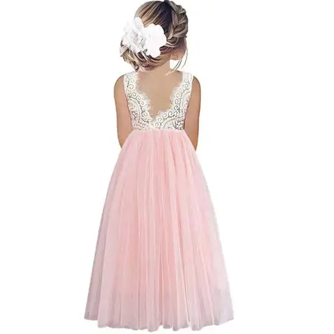 10 best sales Bröllopsklänningar för flickor 7 till 8 år - №9