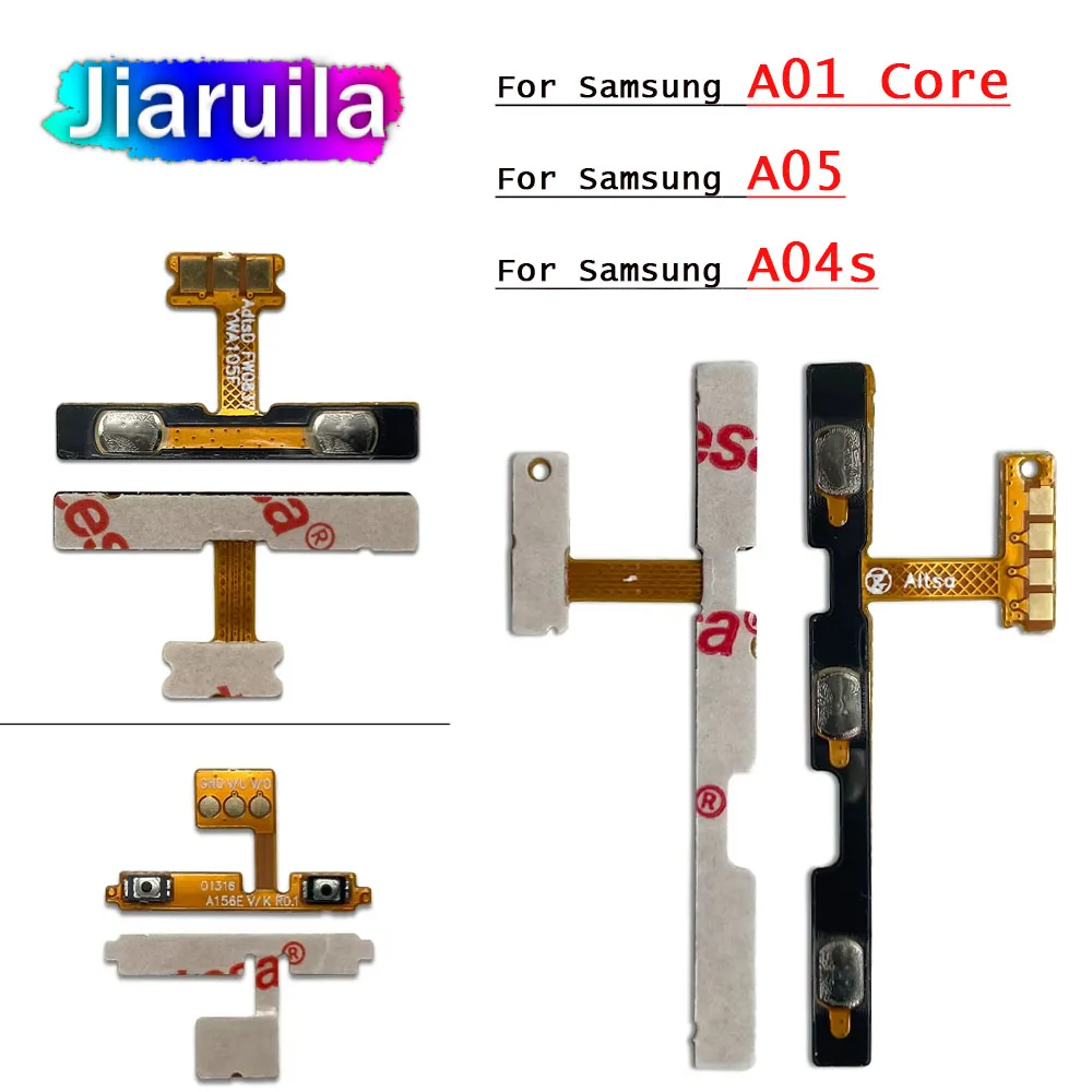 Volume Power Switch On Off Button Key Flex For Samsung A01 Core A04 A04E A04S A05 A05S A14 4G A145F A15 A23 4G A24 A34 A35 A52S