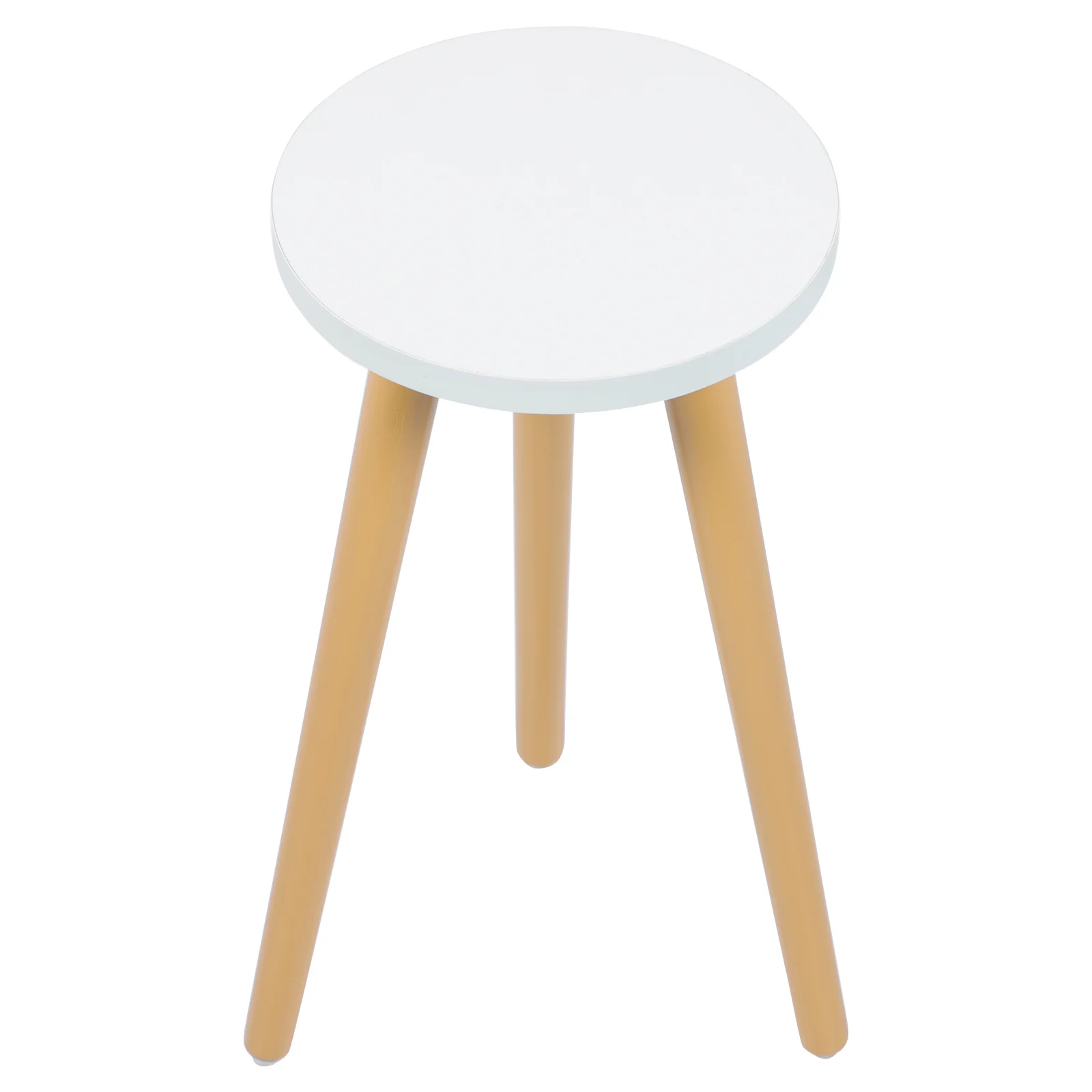 

1 Pc Solid Wood Flower iginal Color Multi Functional Balcony Rack Plant Pot Holder Stool Round Edge High Capacity