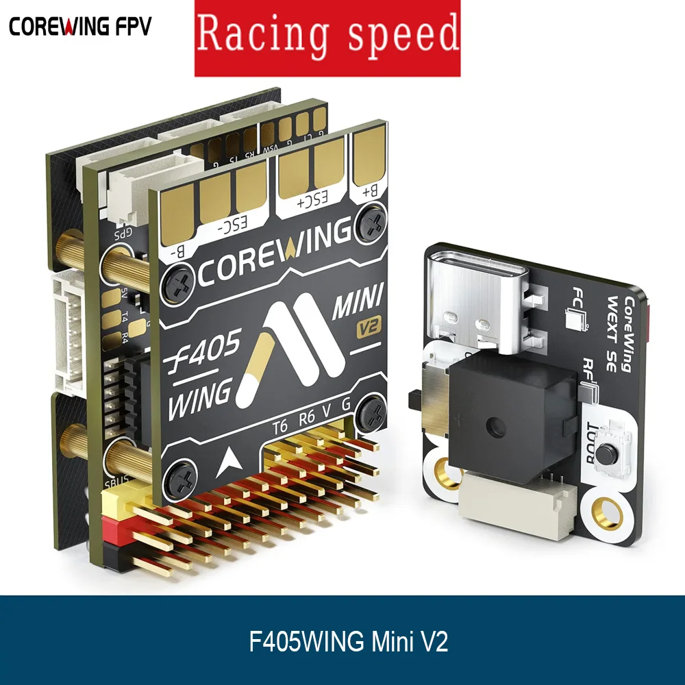 COREWING F405 Mini V2 FC ICM42688 2-6S 11 PWM ArduPilot INAV for Fixed Wing VTOL