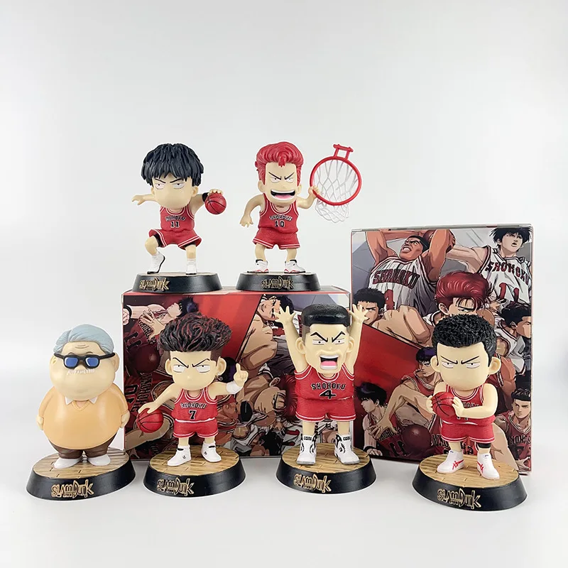 

13-16 см Slam Dunk мультфильм аниме фигурка Сакураги Ханамичи Anxi Q Edition статуетка ПВХ модель украшение комнаты детские игрушки подарок