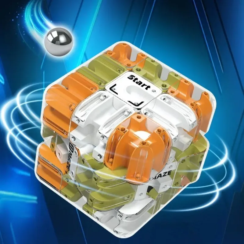 3D Doolhof Magische Kubus Fidgeting Speelgoed Kinderen Labyrint Creatieve Puzzel Intelligentie Kubus Logisch Denken Anti Stress Educatief Speelgoed