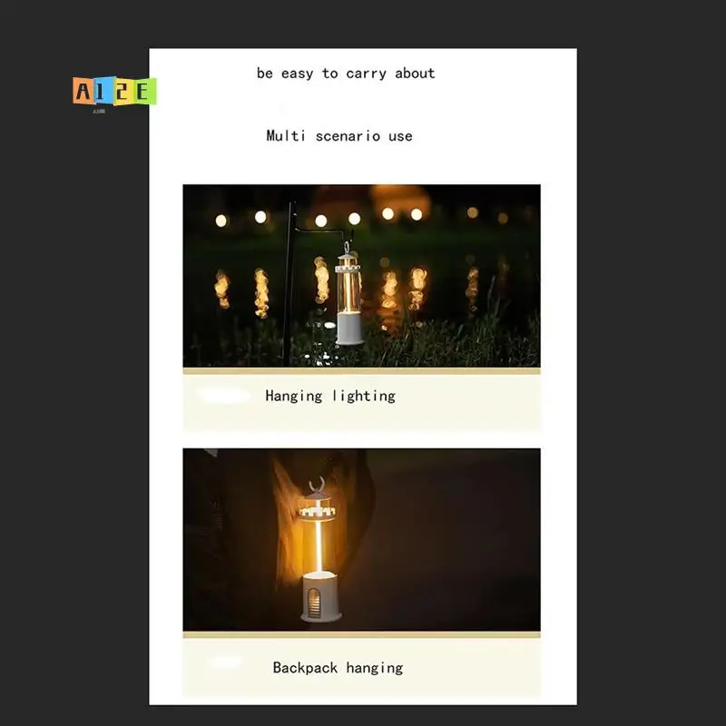 

A12E-Three Layer Lighting Lighthouse Camping Maglev Camping Atmosphere Breathing Light Home Portable Sleep Light