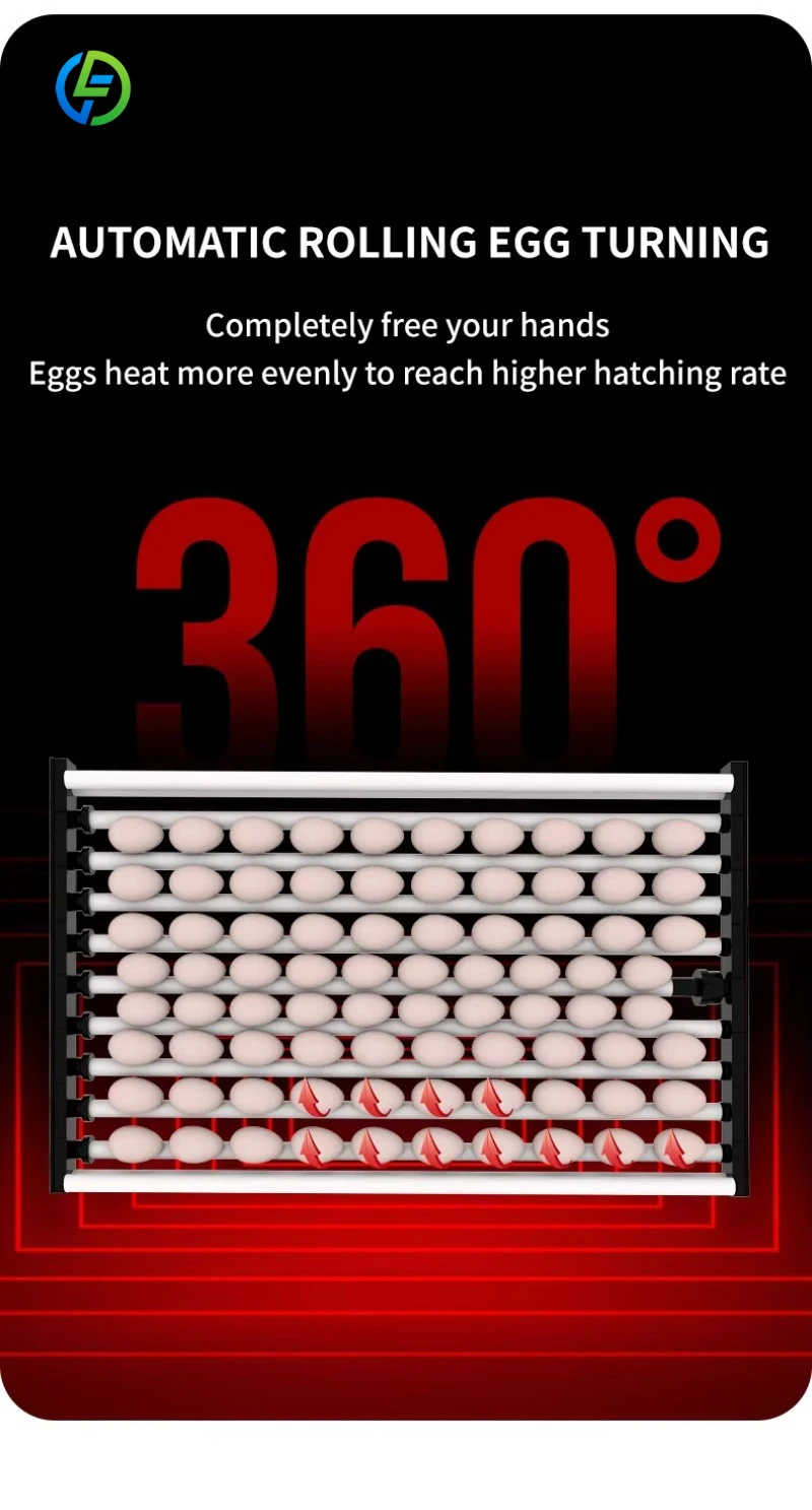 New Quail Chicken Incubator 500 Egg Hatcher Industrial Egg Incubator