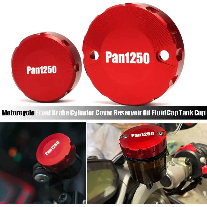 

Motorcycle CNC Front Rear Brake Fluid Reservoir Cover For Harley Pan America Adventure ADV 1250 1250S Special RA1250 PAN1250