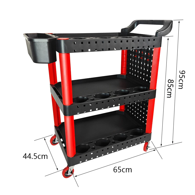 New Arrival Portable Plastic Rolling Storage Car Working Tools Multifunctional Car Wash
