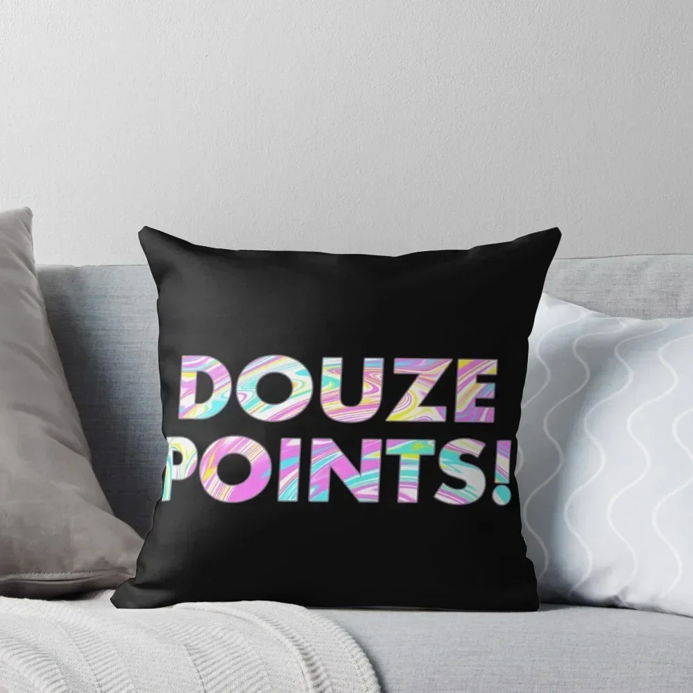 

DOUZE POINTS In Paint Marble Throw Pillow Room decorating items Bed pillowcases pillow